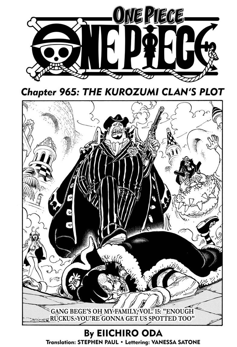 One Piece Manga Manga Chapter - 965 - image 1
