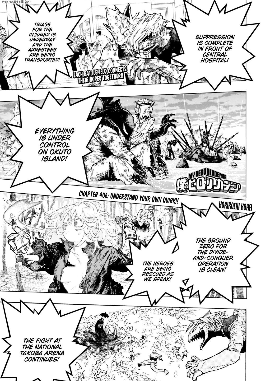 My Hero Academia Manga Manga Chapter - 406 - image 1