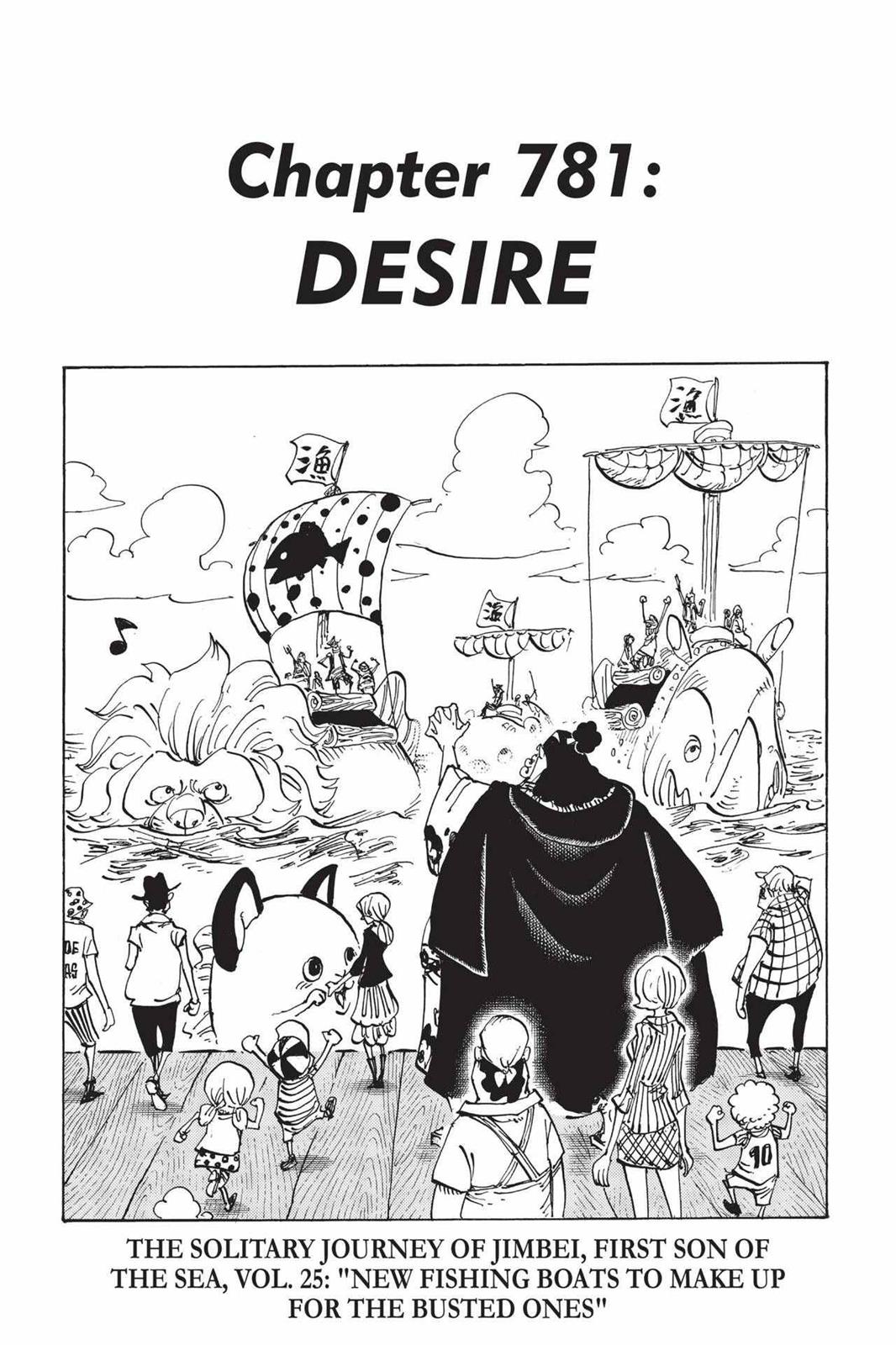 One Piece Manga Manga Chapter - 781 - image 1
