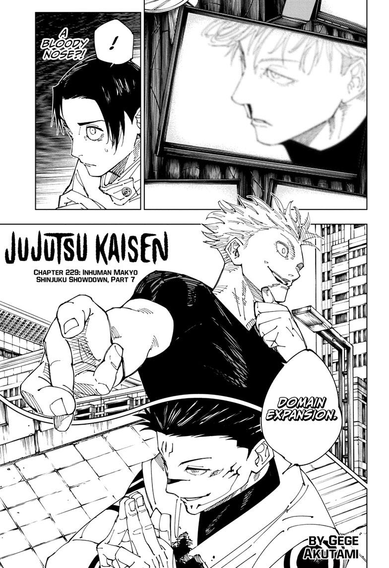 Jujutsu Kaisen Manga Chapter - 229 - image 1
