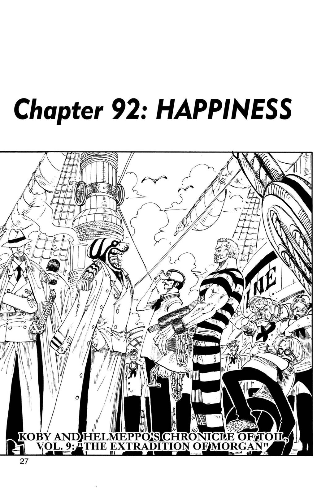 One Piece Manga Manga Chapter - 92 - image 1