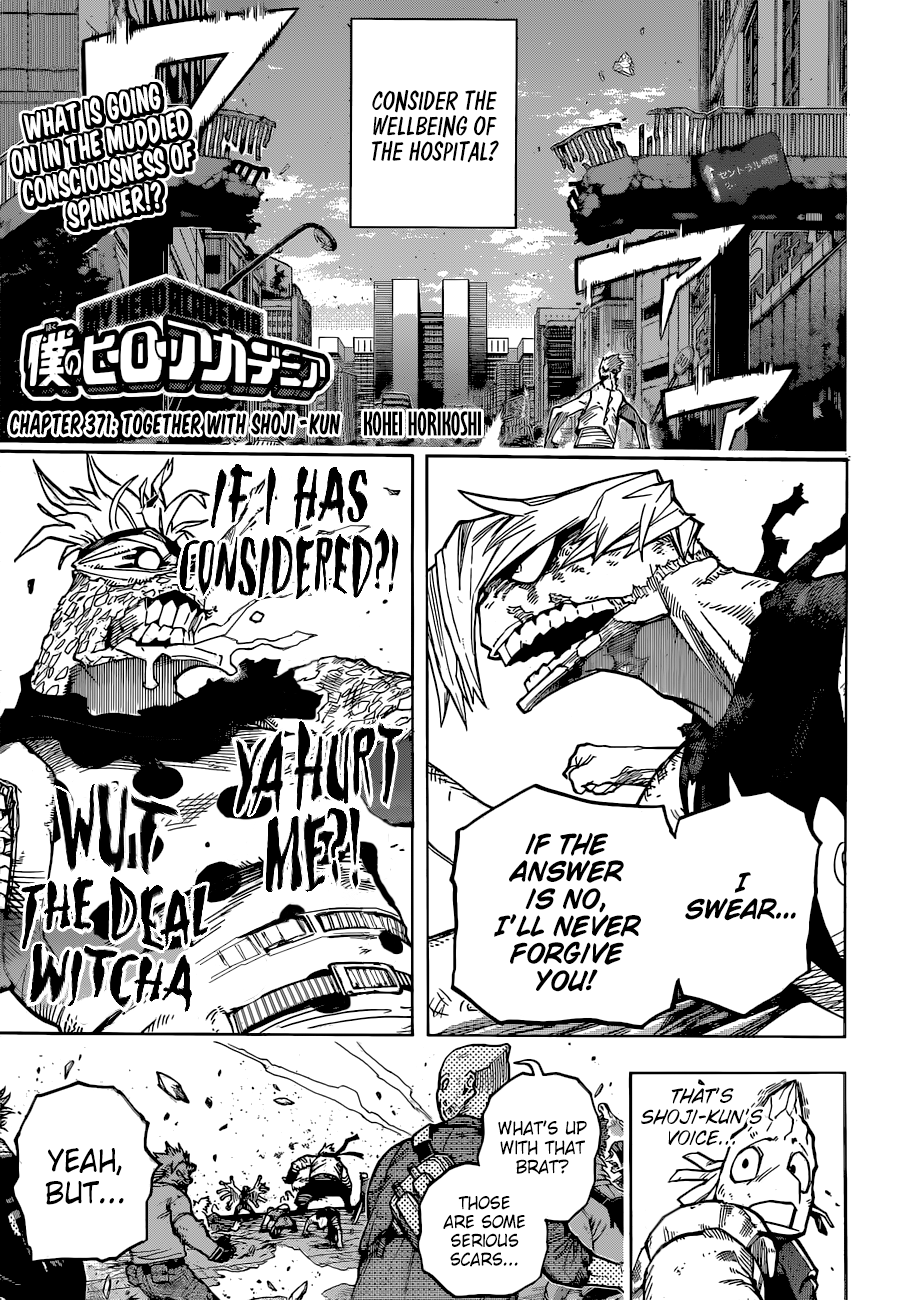 My Hero Academia Manga Manga Chapter - 371 - image 1