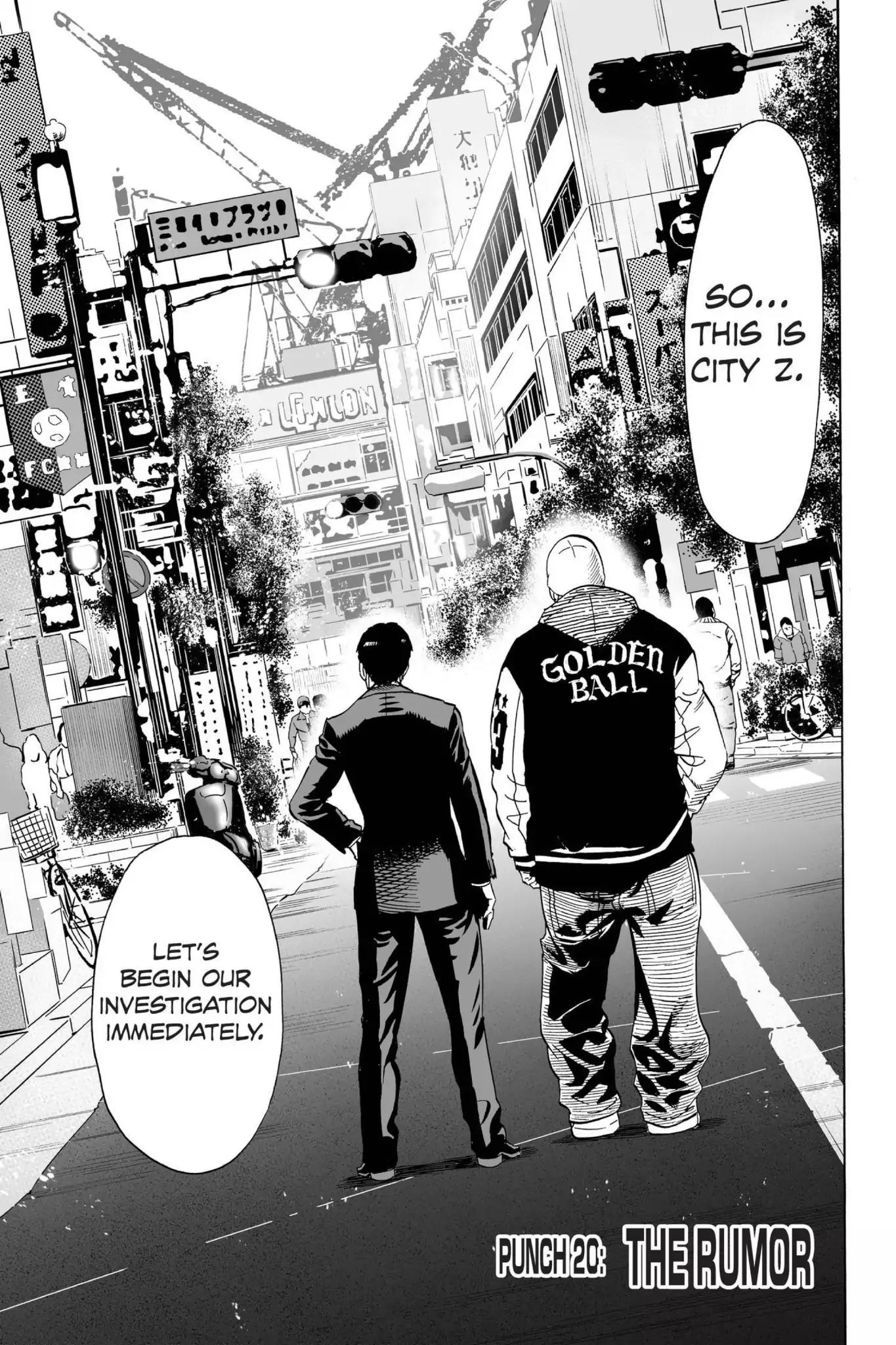 One Punch Man Manga Manga Chapter - 20 - image 1