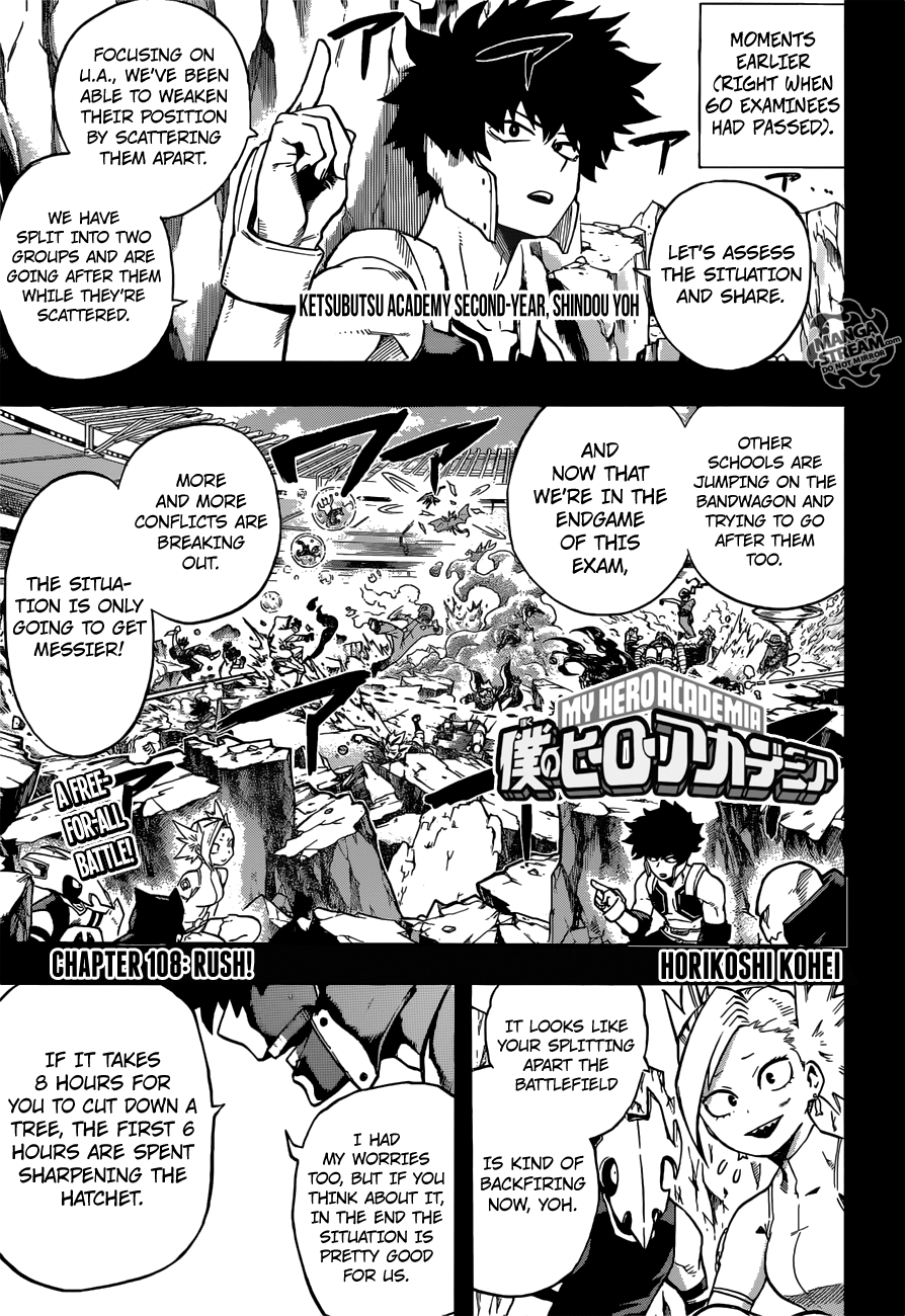 My Hero Academia Manga Manga Chapter - 108 - image 1