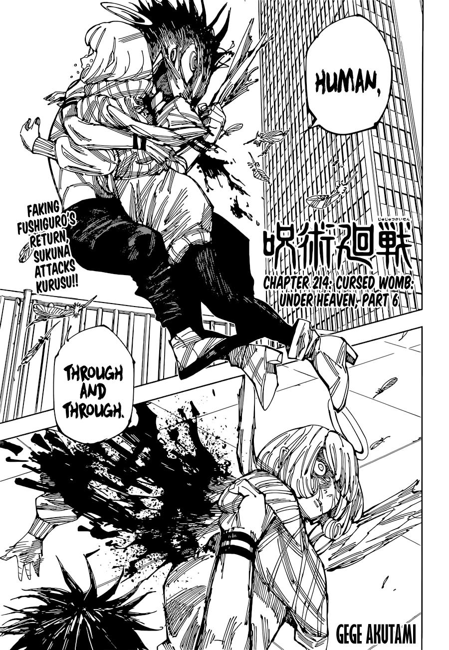 Jujutsu Kaisen Manga Chapter - 214 - image 1