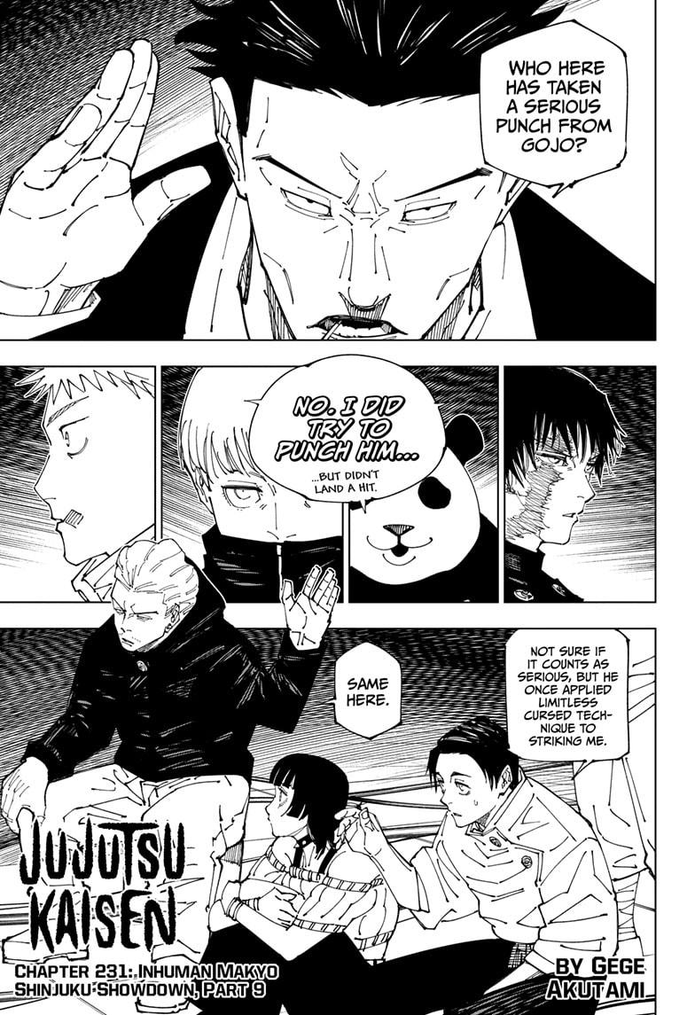 Jujutsu Kaisen Manga Chapter - 231 - image 1