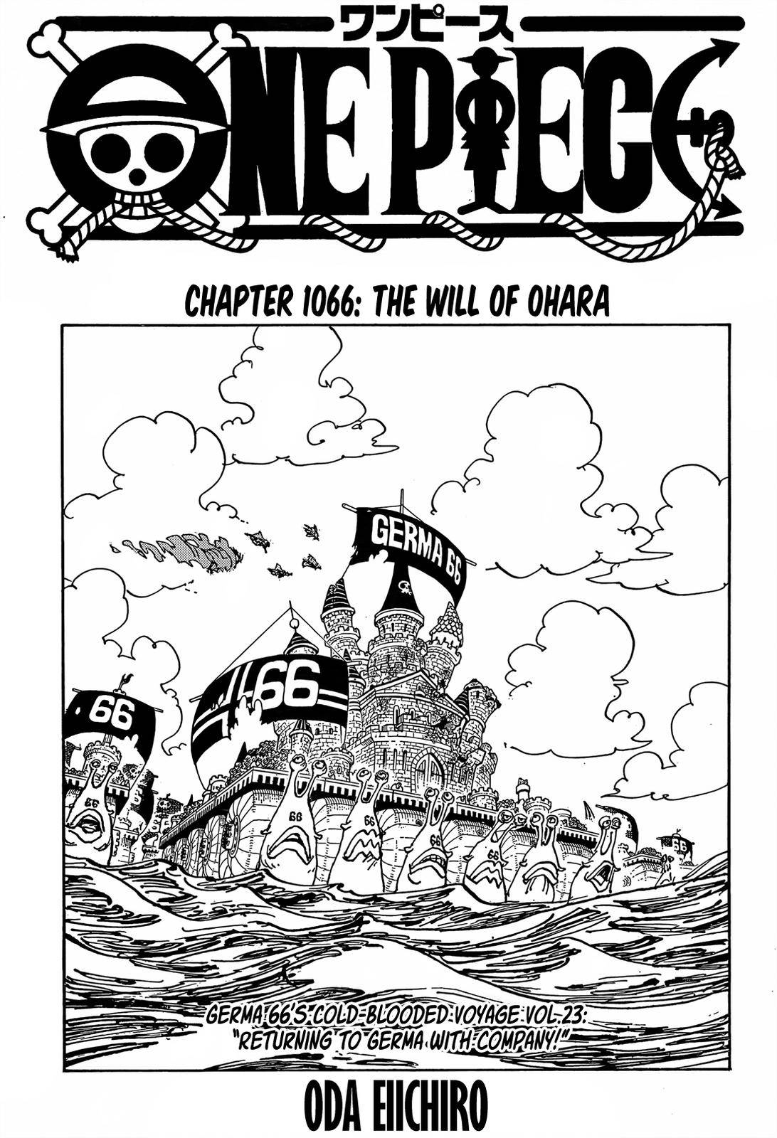 One Piece Manga Manga Chapter - 1066 - image 1