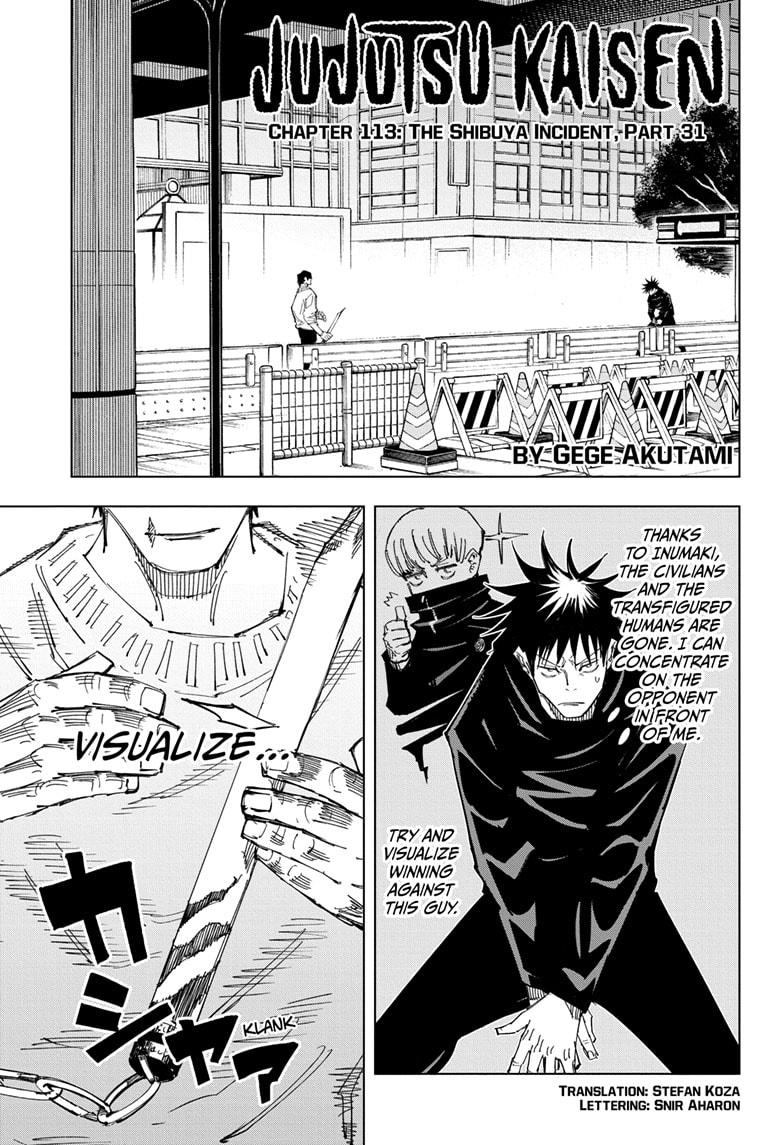 Jujutsu Kaisen Manga Chapter - 113 - image 1