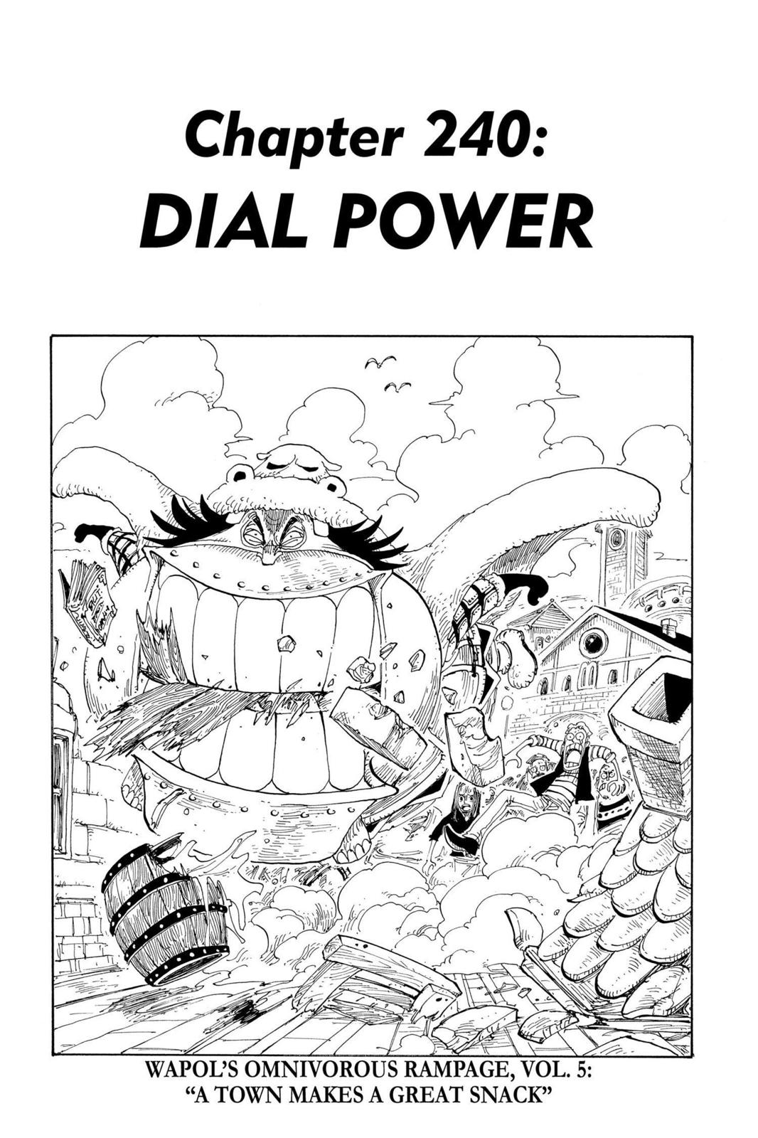 One Piece Manga Manga Chapter - 240 - image 1