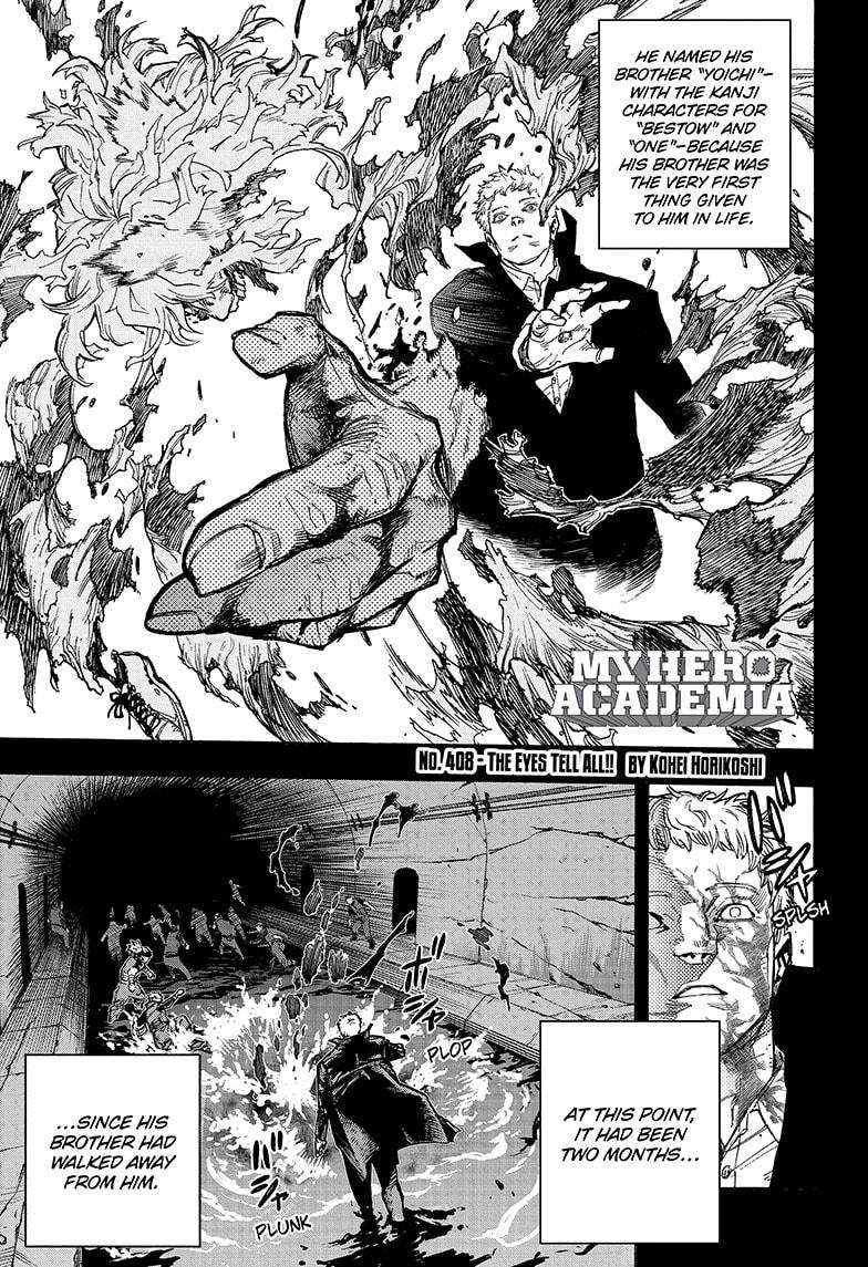 My Hero Academia Manga Manga Chapter - 408 - image 1