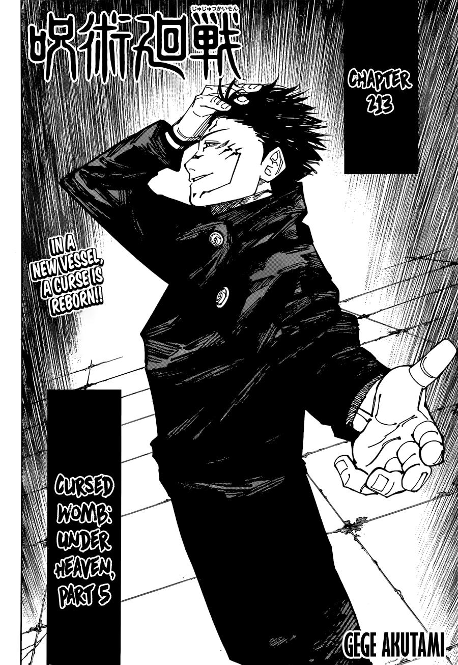 Jujutsu Kaisen Manga Chapter - 213 - image 2