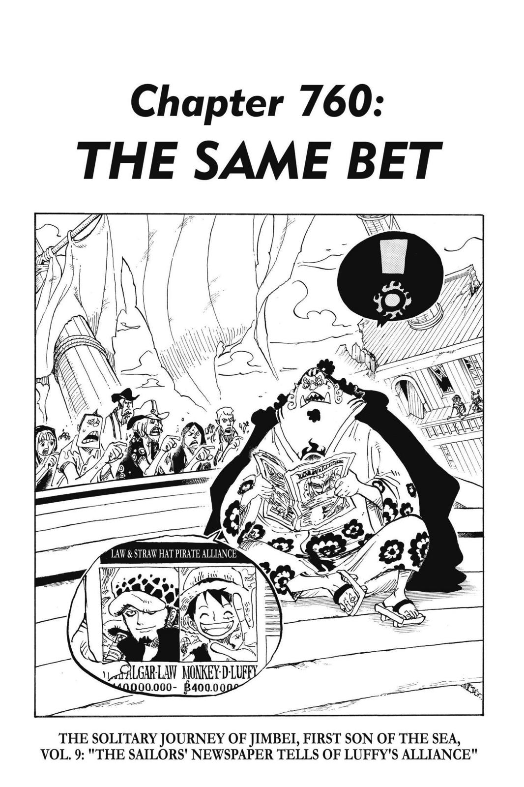 One Piece Manga Manga Chapter - 760 - image 1