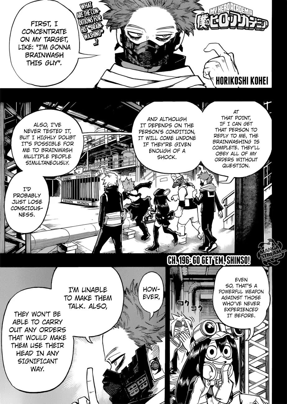 My Hero Academia Manga Manga Chapter - 196 - image 1