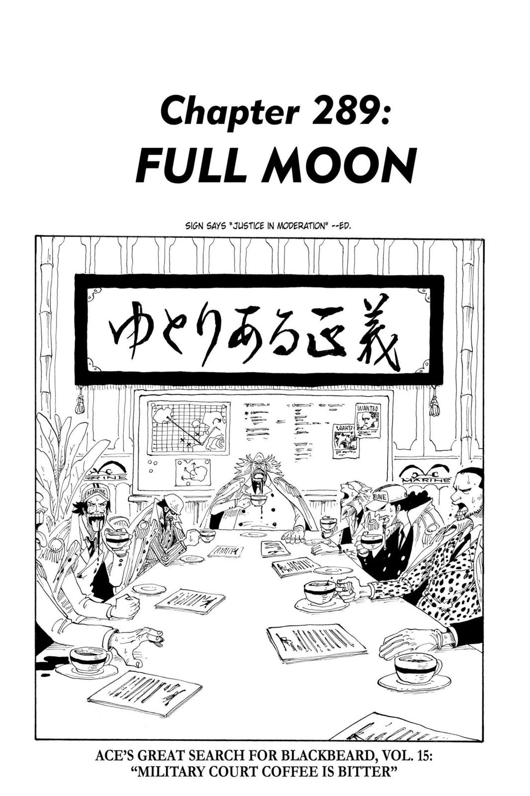 One Piece Manga Manga Chapter - 289 - image 1