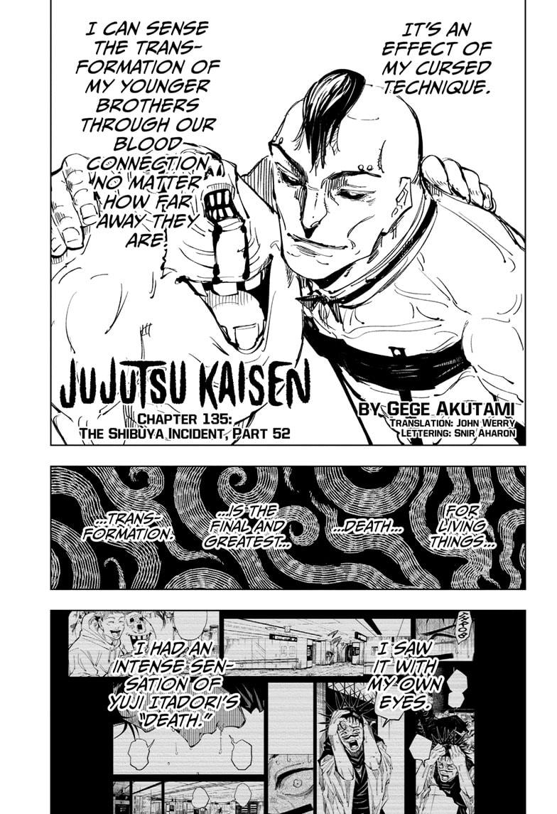 Jujutsu Kaisen Manga Chapter - 135 - image 1