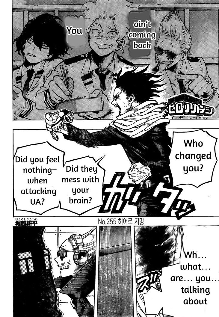 My Hero Academia Manga Manga Chapter - 255 - image 2