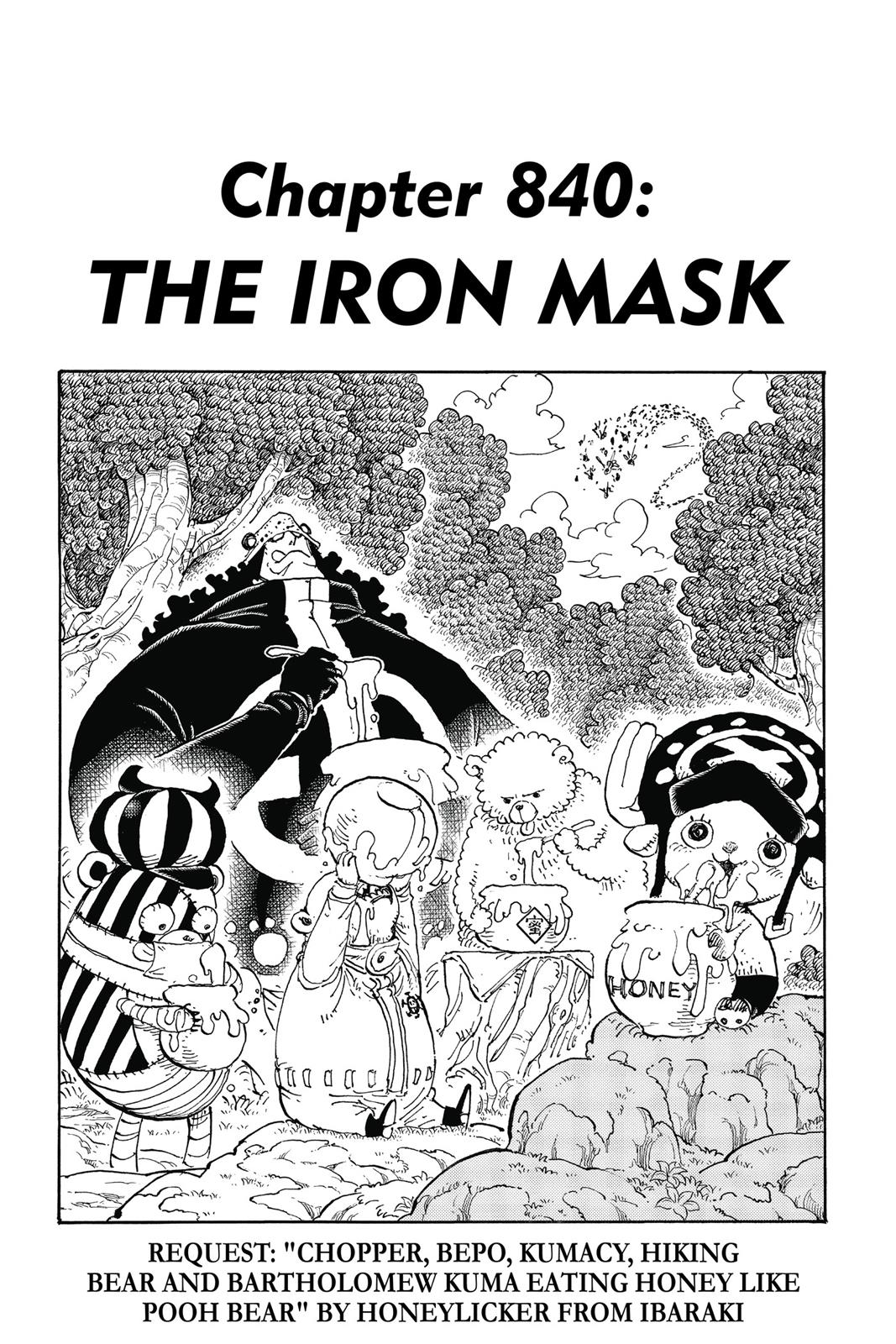 One Piece Manga Manga Chapter - 840 - image 1