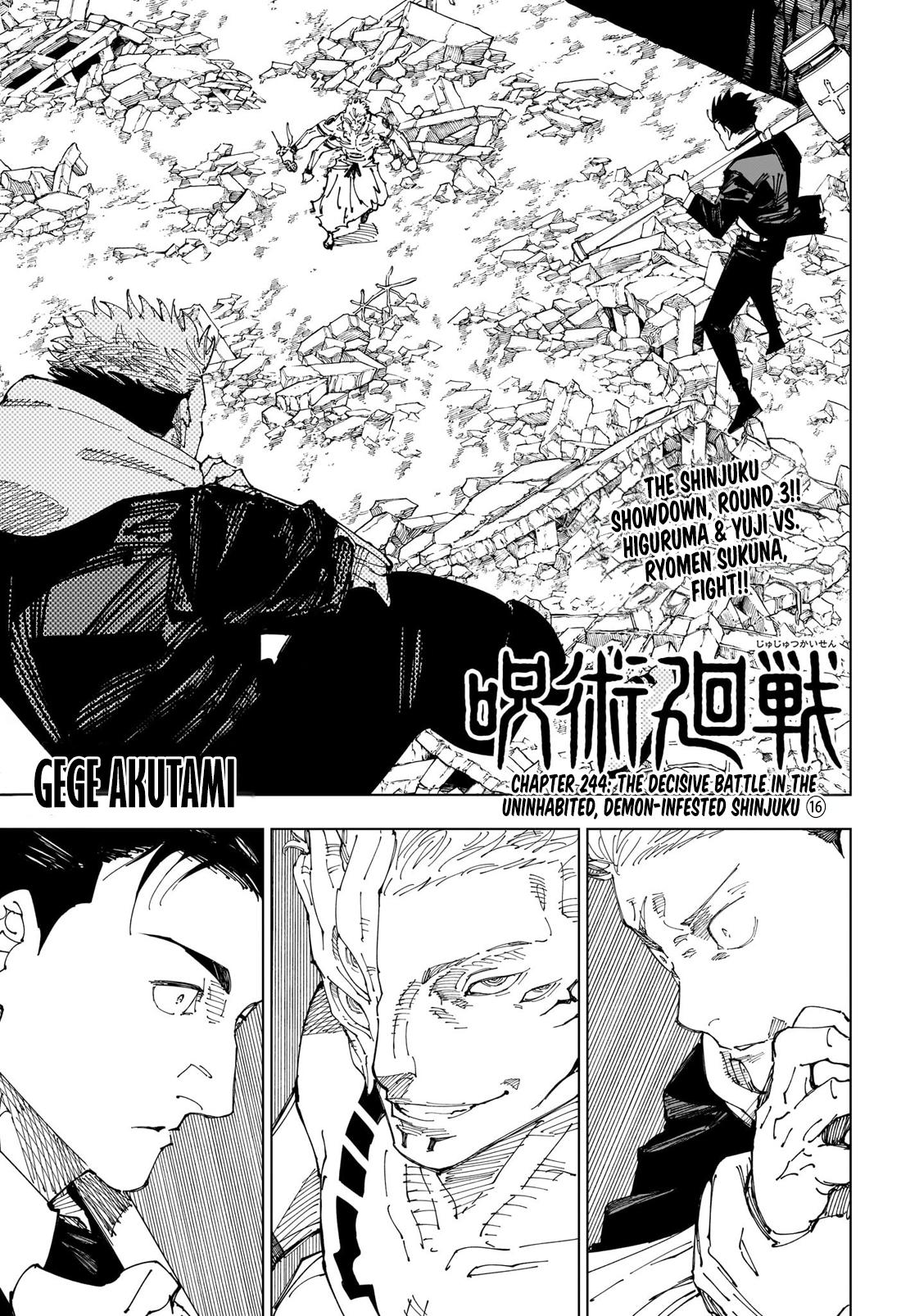Jujutsu Kaisen Manga Chapter - 244 - image 1