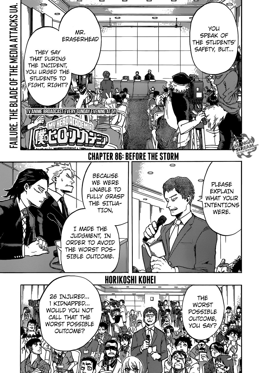 My Hero Academia Manga Manga Chapter - 86 - image 1