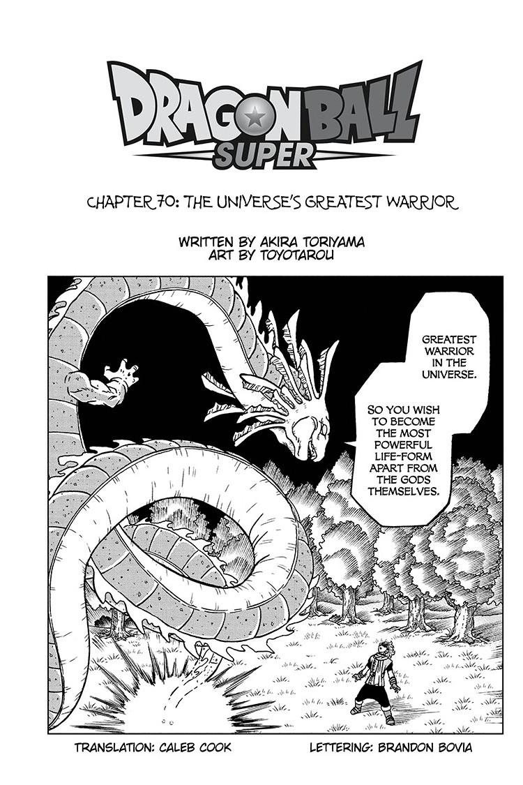 Dragon Ball Super Manga Manga Chapter - 70 - image 1