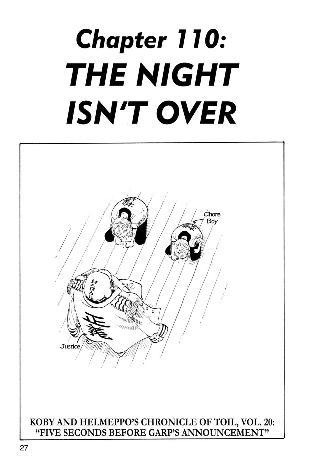 One Piece Manga Manga Chapter - 110 - image 1