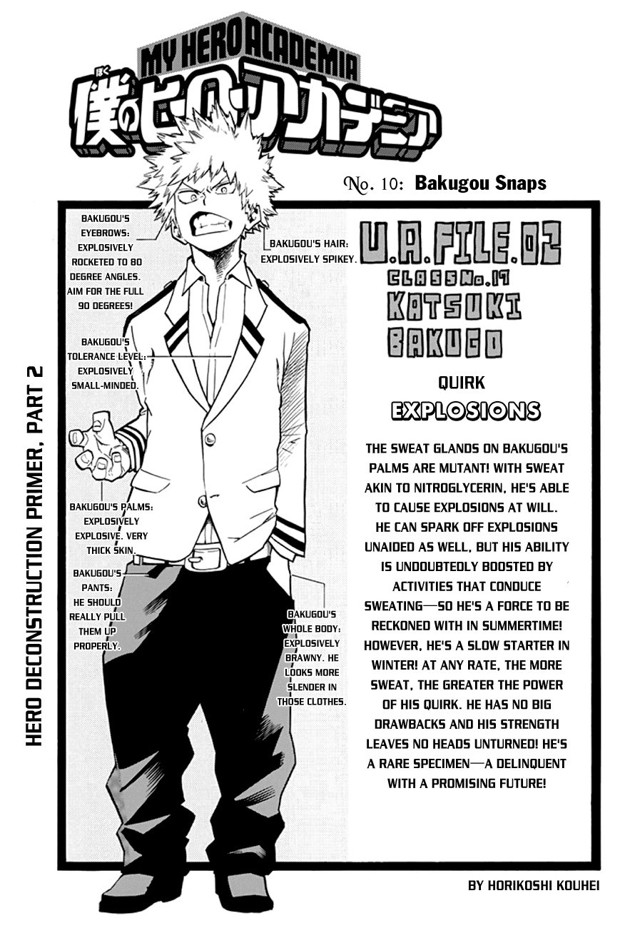 My Hero Academia Manga Manga Chapter - 10 - image 3
