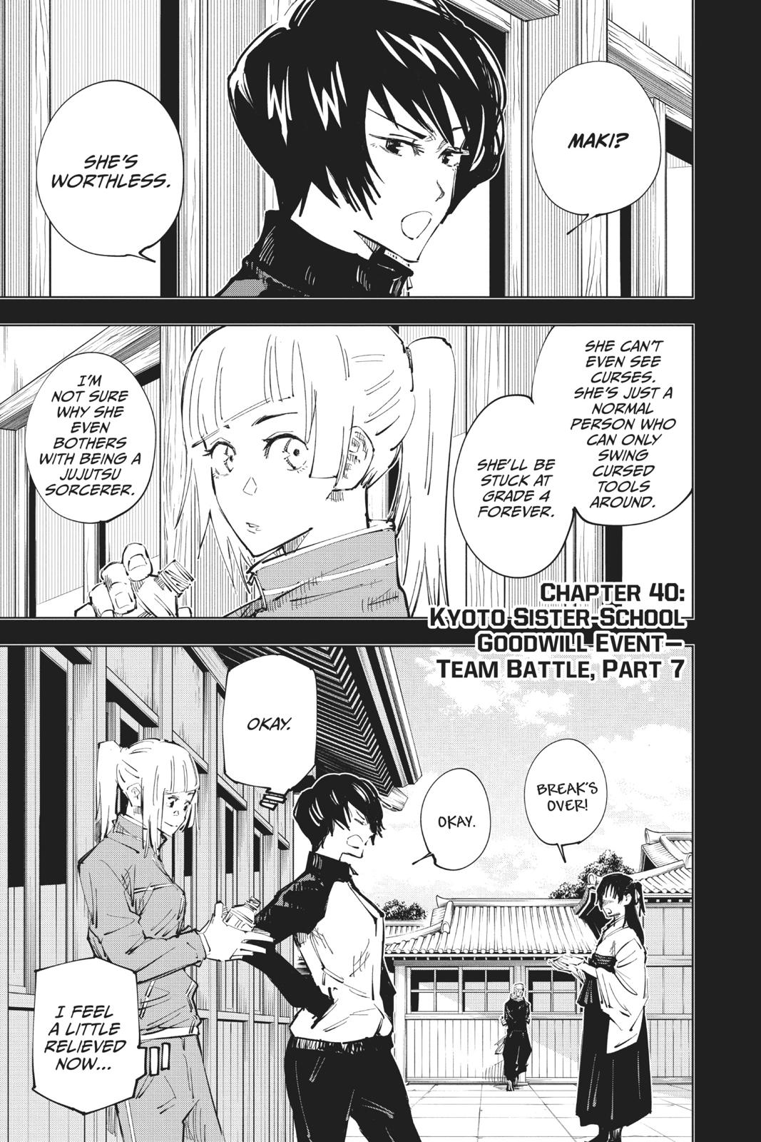 Jujutsu Kaisen Manga Chapter - 40 - image 1