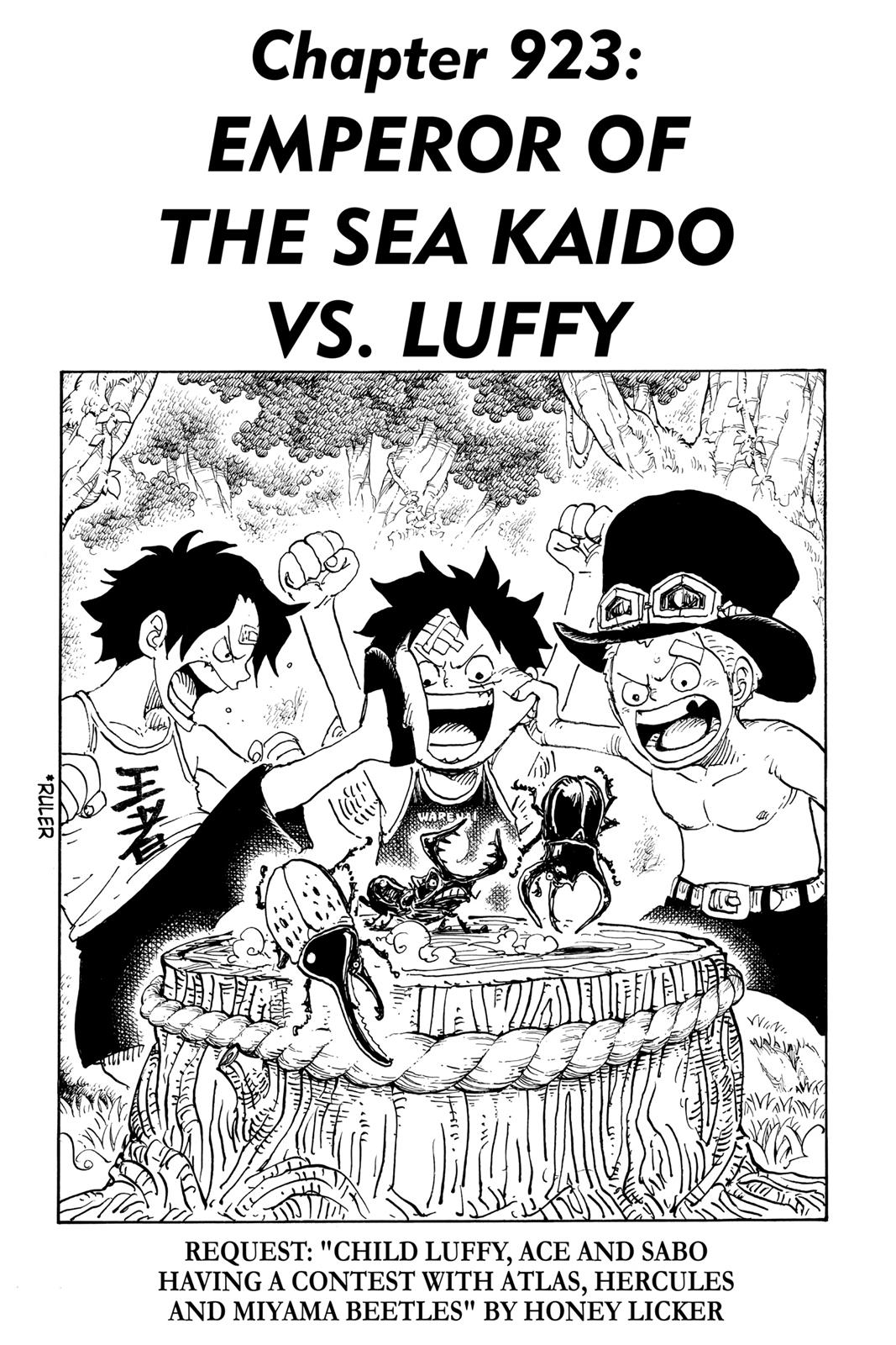 One Piece Manga Manga Chapter - 923 - image 1