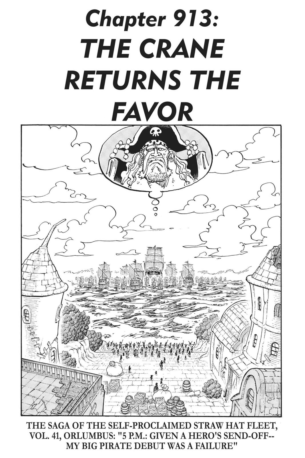 One Piece Manga Manga Chapter - 913 - image 1