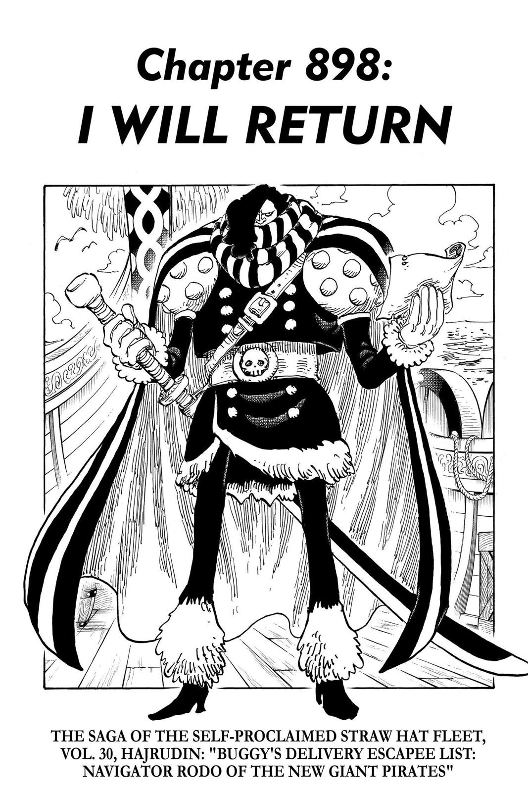 One Piece Manga Manga Chapter - 898 - image 1