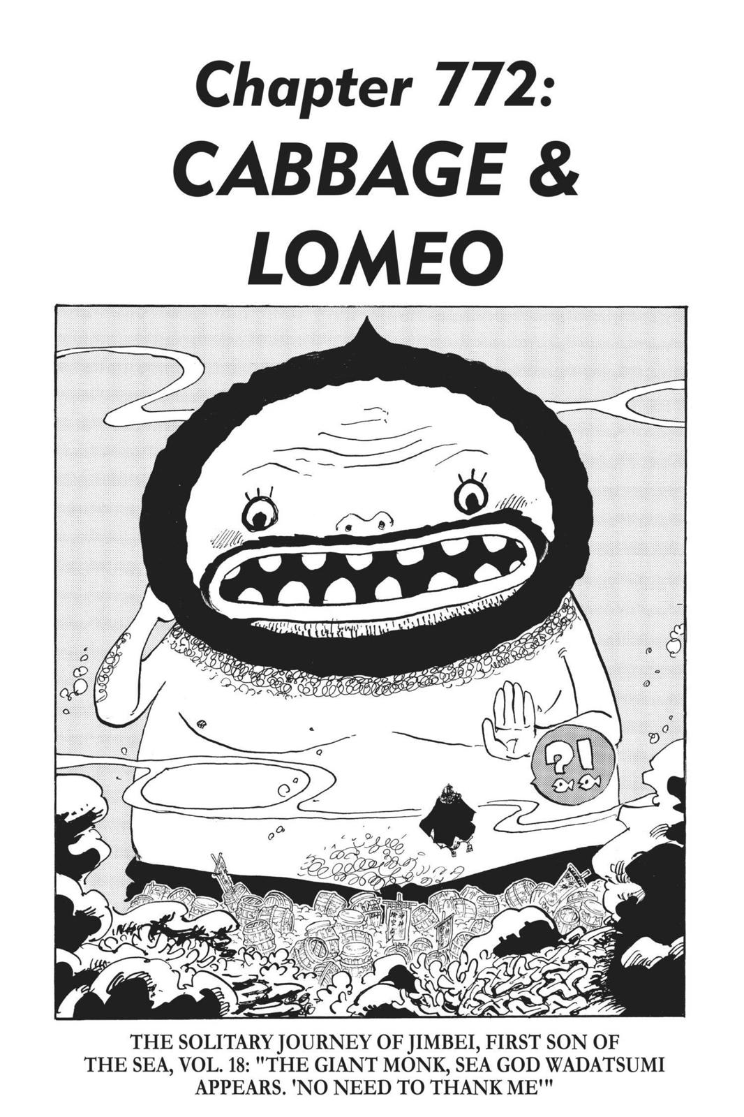 One Piece Manga Manga Chapter - 772 - image 1