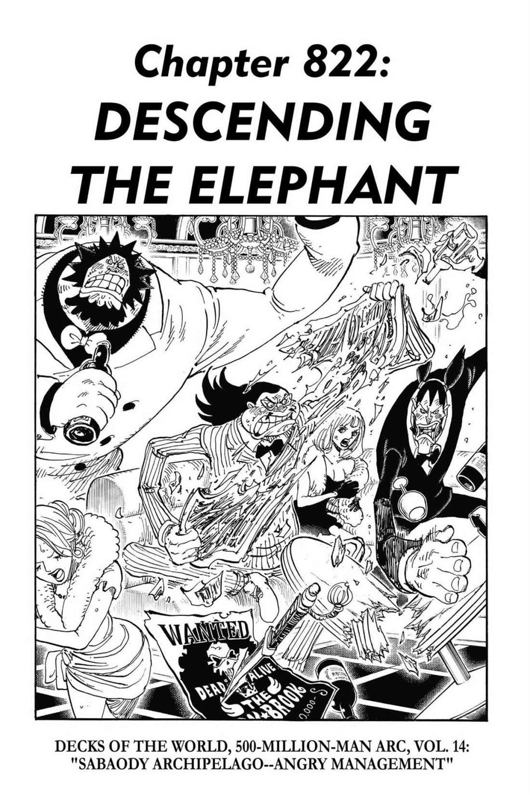 One Piece Manga Manga Chapter - 822 - image 1