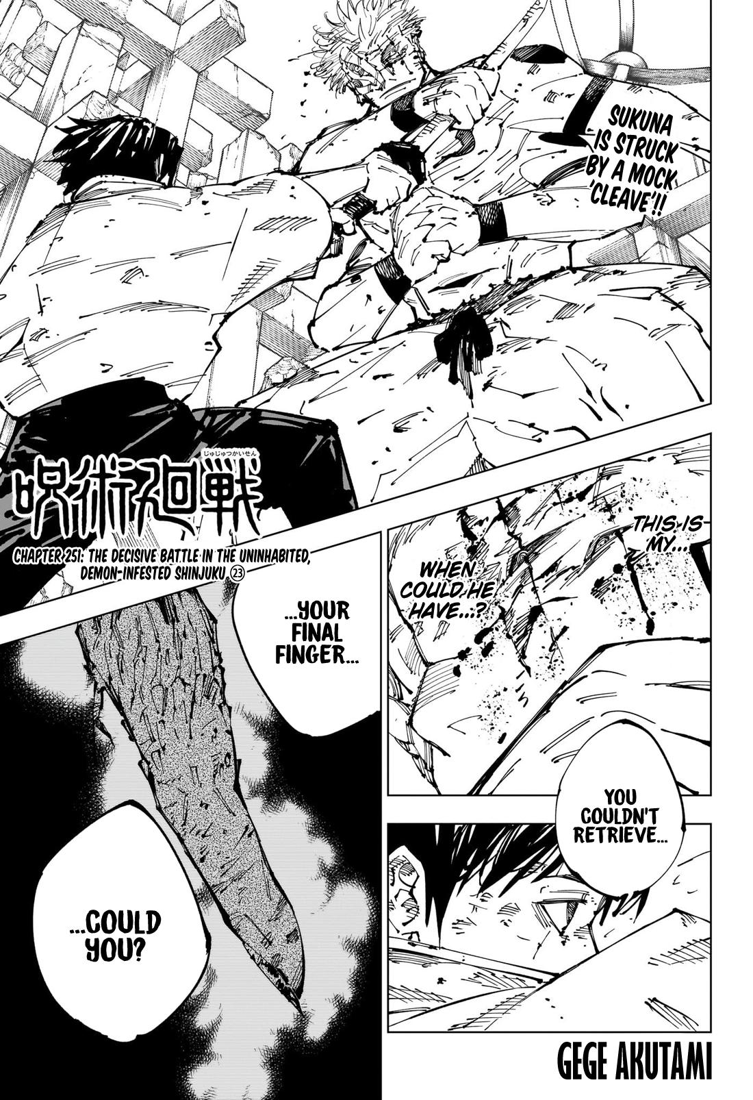 Jujutsu Kaisen Manga Chapter - 251 - image 1