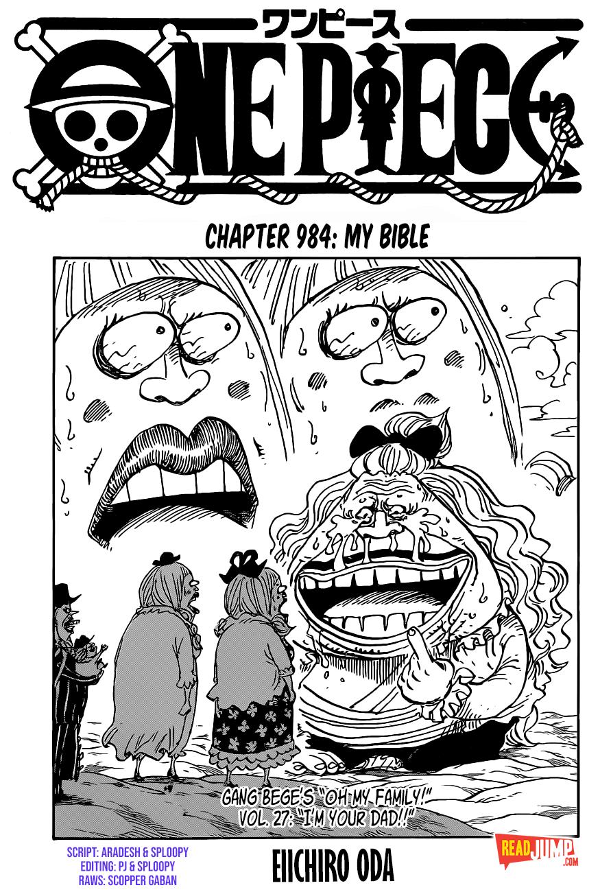 One Piece Manga Manga Chapter - 984 - image 1