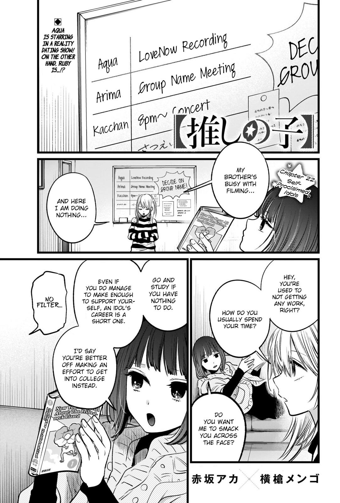 Oshi No Ko Manga Manga Chapter - 22 - image 2
