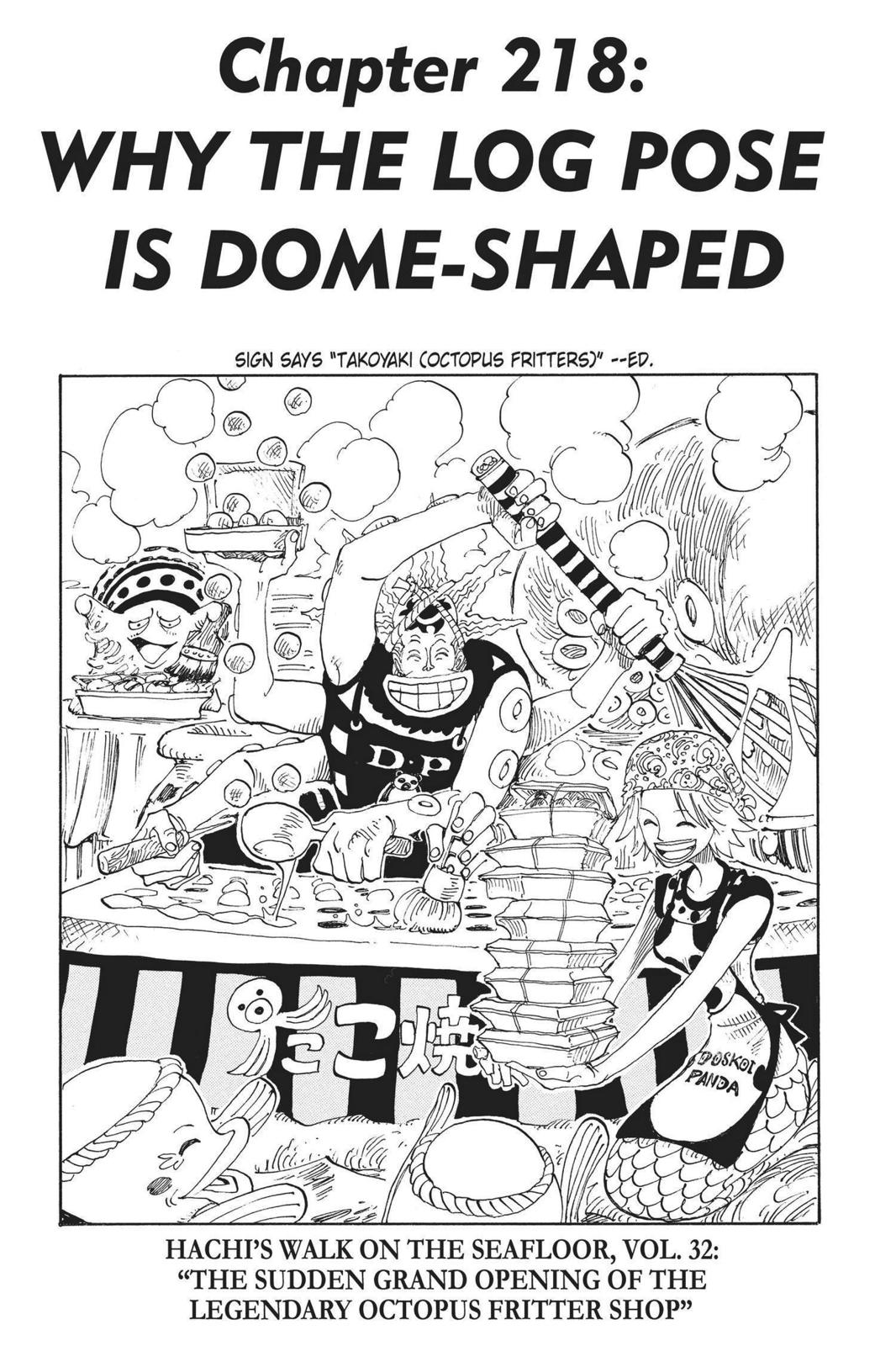 One Piece Manga Manga Chapter - 218 - image 1